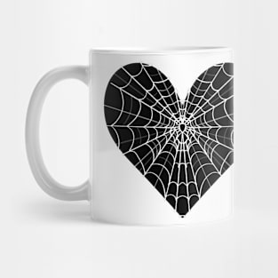 Spider Web Heart V1 Mug